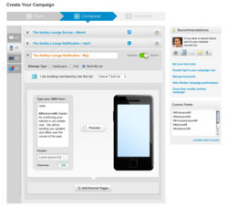 Mobilestorm for Healthcare sms compose screen